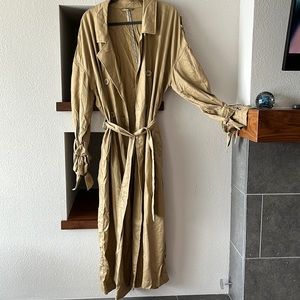 Free People trench coat, 100% tencel